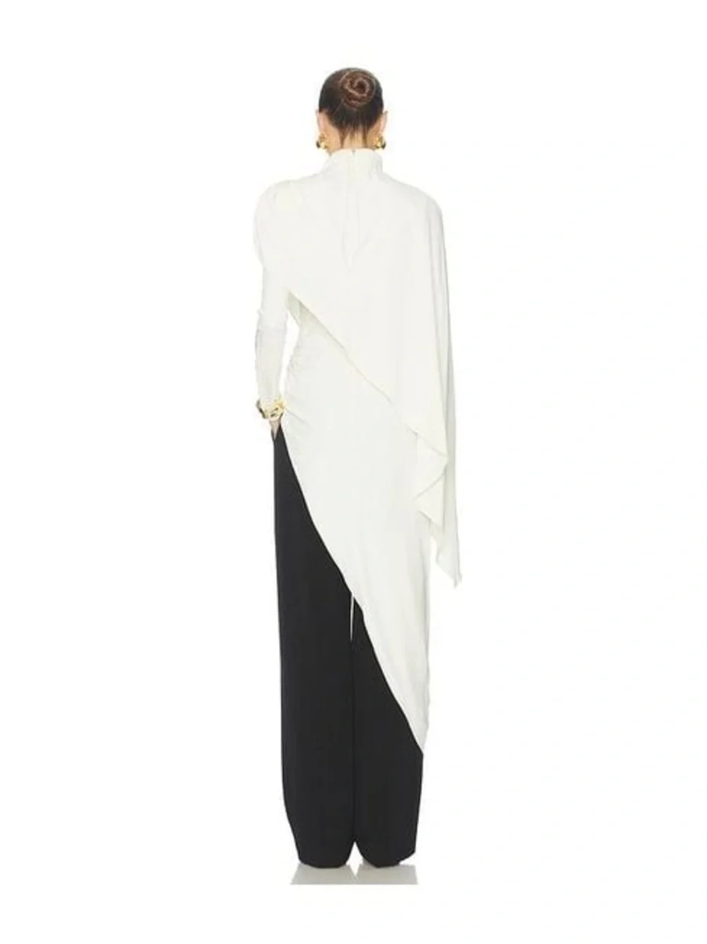 HELSA Women's White The Wilhelmina Cape Top SZ S $399 NEW ! - Picture 5 of 9